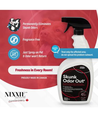 Skunk Odor Out by EnviroFresh For Dogs Cats Pets Animal Cage Cleaning Spray Skunk Odor Eliminator Made In Canada (Skunk Odor Remover Spray (950 mL)) - Buy Online on GoSupps.com