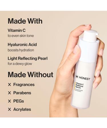Honest Beauty Get Glowing Bundle | Vitamin C Brightening Serum + Everyday Moisturizer | Improves Skin Tone | Gentle for Sensitive Skin Fragrance Free Vegan | 1 fl oz 1.7 fl oz - Buy Online on GoSupps.com