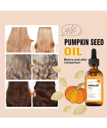Organic Pumpkin Seed Oil 100% Pure Cold Pressed Pumpkin Seed Oil for Hair Growth Repairs Hair Follicles Stronger Hair Hair Growth Oil for Women & Men - Buy Online on GoSupps.com