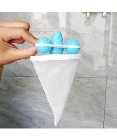 Washing Machine Lint Catcher Efficient Reusable Laundry Ball Catch Pet Hair in with Durable Remover Filter Net Blue - Buy Online on GoSupps.com