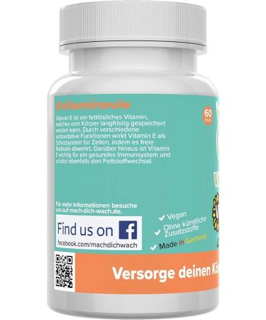 Vitamin E Capsules 100mg | Vegan Additive-Free Quality from Germany | Small Vegetable Tocopherol Capsules - vitamineULE  - Buy Online on GoSupps.com