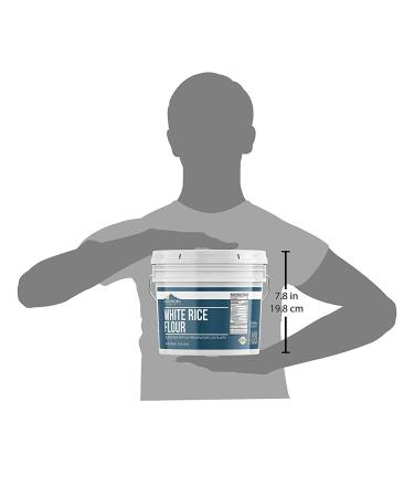 Earthborn Elements White Rice Flour - 1 Gallon Gluten-Free Baking, Always Pure 7 lb - Buy Online on GoSupps.com
