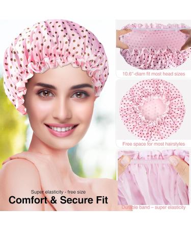 3PCS Extra Large Bath Sponge Loofahs - Body Scrubber Set for Women | Exfoliating Shower Poufs & Reusable Waterproof Shower Cap - Buy Online on GoSupps.com