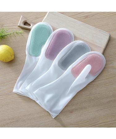 Multi functional magic brush household dishwashing gloves plastic latex waterproof kitchen cleaning household laundry Magic Brush One Hand Brush (Pink) One-size-fits-all - Buy Online on GoSupps.com