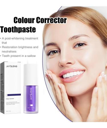 Colour Corrector Toothpaste for Effective Tooth Stain Removal | Purple Toothpaste for Vibrant Smiles - Shop Now - Buy Online on GoSupps.com