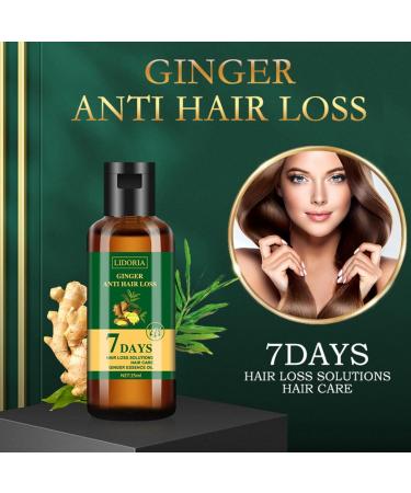 Anti Hair Loss Ginger Oil 7 Days Natural Hair Growth Oil Ginger King Nourishing Root & Scalp Serum Thicker & Stronger for Hair Loss  - Buy Online on GoSupps.com