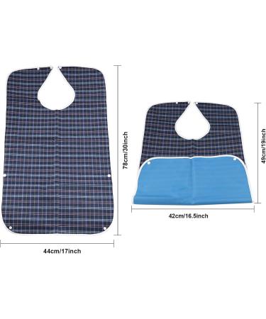Shop Lwmlwm 2-Piece Washable Waterproof Bibs for Adults - Reusable Dining Solution for Men Women Seniors & Disabled - Buy Online on GoSupps.com