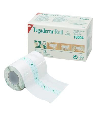 3M Health Care 16004 Dressing, Transparent Film Roll, 4 in x 11 yd (10 cm x 10 m) 4 Inch (Pack of 1)