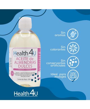  Health4U H4U Almond Oil 500ml - Buy Online on GoSupps.com