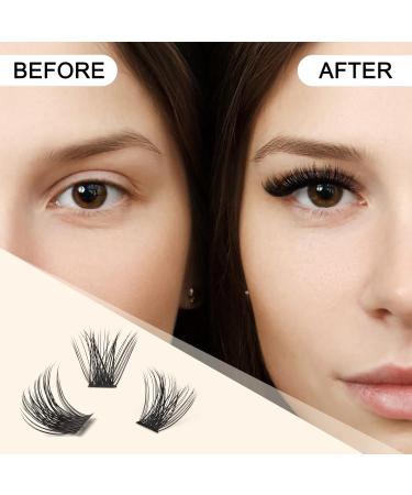 Buy QueWEL Mega D Curl Individual Eyelash Clusters - 12-18mm Segments for DIY Extensions | International Shipping Available - Buy Online on GoSupps.com