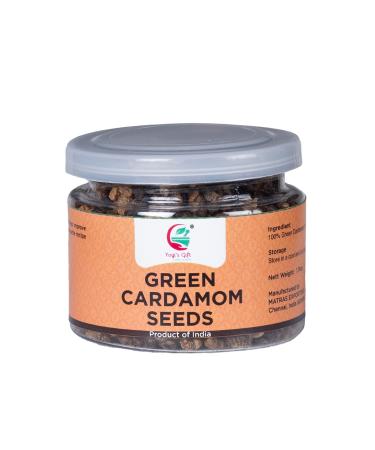 Cardamom seeds | 1.76 oz / 50g | Fresh & Fragrant rich cardamon seeds | Great for Coffee, Tea, Desserts and Baked goods by Yogi's Gift  1.76 Ounce (Pack of 1)