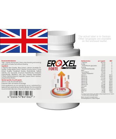 Eroxel Forte 180 Capsules - Buy 3 Pack (3X60 Capsules) - Premium International Shipping - Buy Online on GoSupps.com