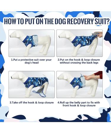 Kuoser Camouflage Dog Body After Surgery - Breathable Post-Op Dog Bodysuit Alternative to Protective Collar for XS Male/Female Dogs - Buy Online on GoSupps.com