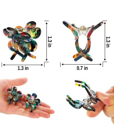 Cobahom 6 Pack Flower Hair Clips - Vintage Hairpin Claw Clips for Women - No-Slip Cellulose Acetate Jaw Clamps - Thin Hair Styling Accessories - 2 Dark Green & 2... - Buy Online on GoSupps.com