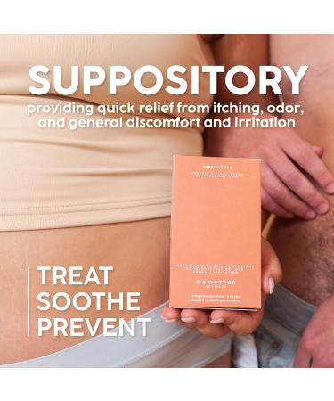 MOMOTARO APOTHECA 14 Organic Vaginal Suppositories - Fast-Acting Relief for Dryness & Odor | Menopause Support | Healthy pH Levels | BV Treatment - Buy Online on GoSupps.com