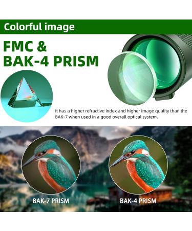 Pankoo 40X60 Monocular Telescope with Smartphone Holder & Tripod - HD Compact Monocular for Bird Watching, Hunting, Hiking - 2021 Power Prism Monoculars for Adults and Kids - Buy Online on GoSupps.com