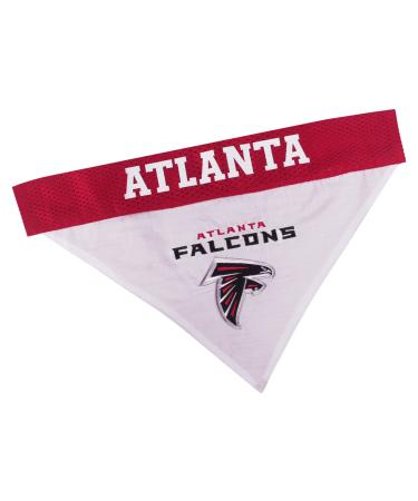 NFL DOG BANDANA - ATLANTA FALCONS REVERSIBLE PET BANDANA. 2 Sided Sports Bandana with a PREMIUM Embroidery TEAM LOGO, Large/X-Large. - 2 Sizes & 32 NFL Teams available Large/X-Large Atlanta Falcons 1
