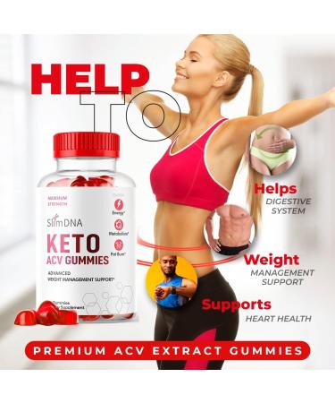 Slim DNA Keto Gummies with Apple Cider Vinegar - 30 Days Supply - 60 Count - Buy Online on GoSupps.com