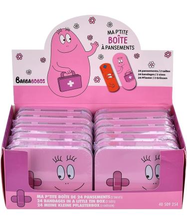 Barbabas Children's Plaster - Licensed 2-Piece Set in Metal Box - 24 Cute Design Plasters - Ideal for Kids' Backpacks & Handbags - Buy Online on GoSupps.com