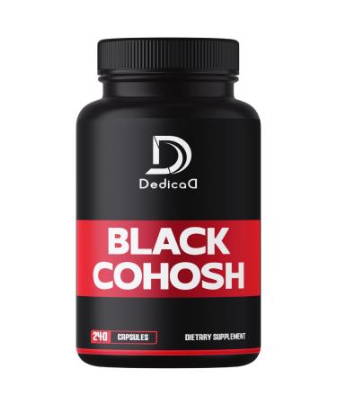 DEDICAD 1000mg Black Cohosh for Menopause Hot Flashes - 240 Capsules for 4-Month Supply - Support for Body Management, Women's Health & Immune System