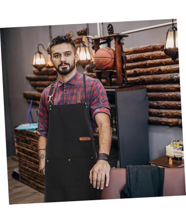 Ipetboom Barber Apron Kitchen Apron Mens Apron Serving Apron Polyester Apron Grill Aprons for Gardener Pocket Apron Overalls for Men Cafe Aprons Fabric Women's Kitchen Supplies Milk Tea - Buy Online on GoSupps.com