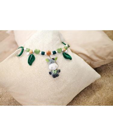 Eichhorn Baby Hipp Collection Car Chain - Plush Tank with Rattle Bells & FSC Certified Beech Wood - Ideal for Newborns - Multicolored Toy for Infants - Buy Online on GoSupps.com