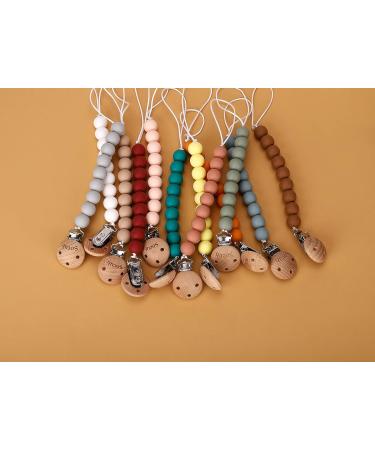 Socub Silicone Pacifier Clip | BPA-Free Holder for Any Brand Pacifier | Best Newborn Shower Gift - Sage Ether - Buy Online on GoSupps.com