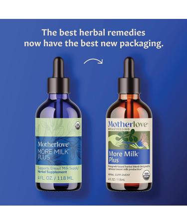 Motherlove More Milk Plus Tincture (4 oz) - Organic Fenugreek Lactation Supplement for Breastfeeding Support - Buy Online on GoSupps.com