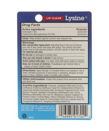 Quantum Lysine+ Coldstick - 0.17 Ounces | Best Cold Sore Treatment | Fast International Shipping - Buy Online on GoSupps.com