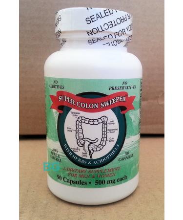 100% Natural Colon Sweeper Cleanser Dietary Supplement 90 Capsules. amtc