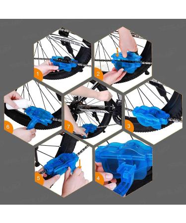 SABLUE Bike Chain Scrubber Brush Gear Cleaner Set for Road Mountain MTB Bikes - Maintenance Care Accessories - Buy Online on GoSupps.com