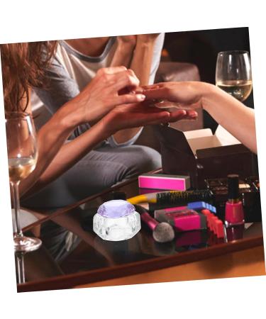  FOMIYES FOMIYES Transparent Nail Art Crystal Cup Lidded Manicure Cup Liquid Powder Mixing Cup - Buy Online on GoSupps.com