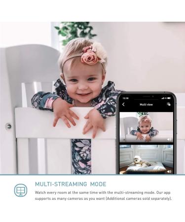 Lollipop Baby Monitor (Cotton Candy) - Contactless Breathing & Crying Monitoring - WiFi Smart AI Camera - Buy Online on GoSupps.com