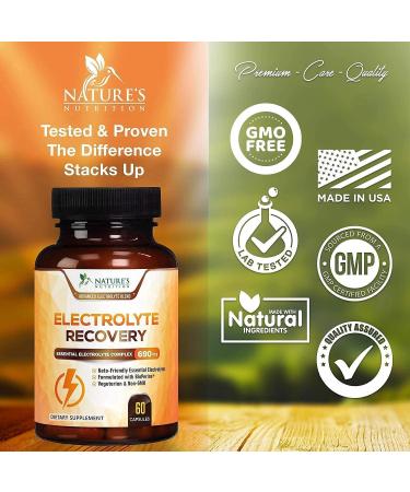 Electrolyte Replacement Capsules - Keto Friendly Supplement for Rehydration - 60 Capsules for Cramps, Sports & Exercise - Buy Online on GoSupps.com