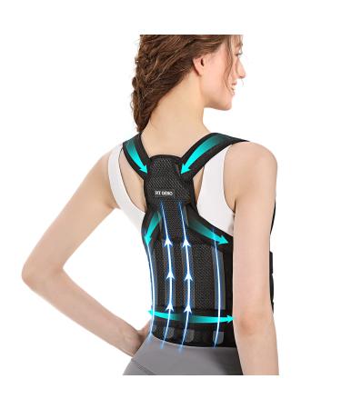 Back Brace and Posture Corrector for Women and Men Back Straightener Posture Corrector Scoliosis and Hunchback Correction Back Pain Spine Corrector Support Adjustable Posture Trainer Large (Waist 41-49 Inch)