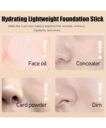 Cooklesa Hydrating Lightweight Foundation Stick with Brush Korea Eraser Foundation Stick Multi-use Foundation Stick Makeup Lightweight Foundation Stick Full Coverage.Thin and Comfortable Cover (#05) - Buy Online on GoSupps.com