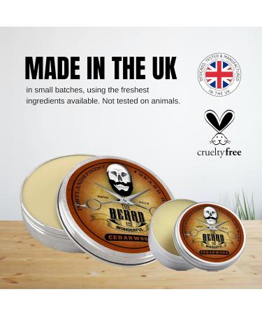 Cedarwood Beard Balm & Mustache Wax Styling Set - 30ml Balm & 15ml Wax - The Beard and The Wonderful - Buy Online on GoSupps.com
