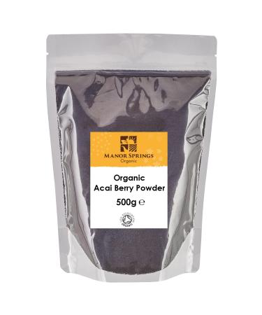 Organic Acai Berry Powder 500g by Manor Springs Organic