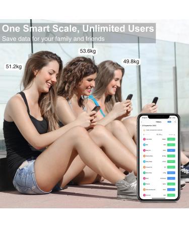 Bluetooth Body Fat Scales INSMART Smart Digital Bathroom Weight Weighing Scales for Body Composition Analyzer with Smart APP Body Composition Fitbit Scales for Fitness (ST/LB/KG) (Black) - Buy Online on GoSupps.com