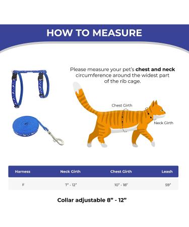 Cat Harness with Leash 3-Pack - Stars Moon Paw Heart Design - Escape Proof - for Walking Small Medium Large Cats - Black Red Blue - Adjustable & Safe - Set of 3 - Buy Online on GoSupps.com