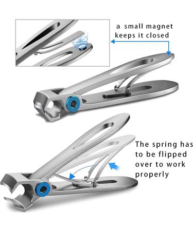Nail Clippers Set - Professional Toenail and Fingernail Clippers for Thick Nails - Men and Women Friendly - Buy Online on GoSupps.com