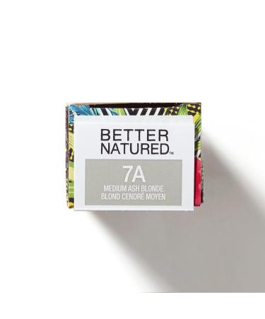 Permanent 7A Medium Ash Blonde Hair Color Dye | Vegan Naturally-Derived 100% Gray Coverage - Lasts 8 Weeks - Buy Online on GoSupps.com