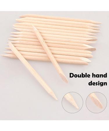 200 Pack Orange Nail Sticks | Double Sided Cuticle Pushers & Sanding Tools for Manicure & Pedicure - Buy Online on GoSupps.com