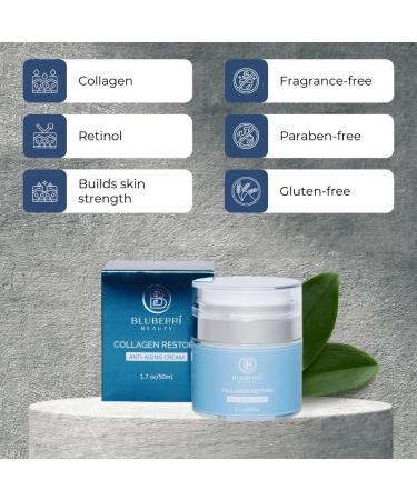 Collagen Restore Anti-Aging Cream with Retinol Palmitate - Youthful Skin Solution | Shop Internationally - Buy Online on GoSupps.com