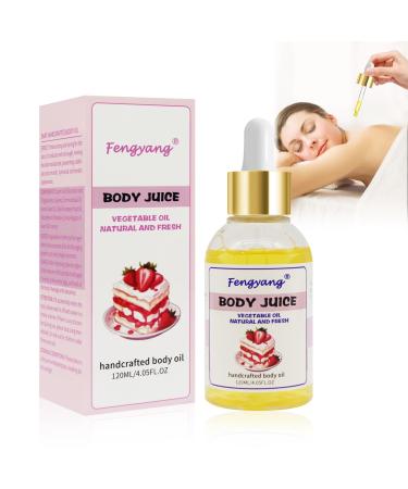 Fengyang® Body Juice Oil,Body Juice Oil, Strawberry Moisturizing Body Oil, Strawberry Shortcake Body Oil Strawberry Body Juice Oil