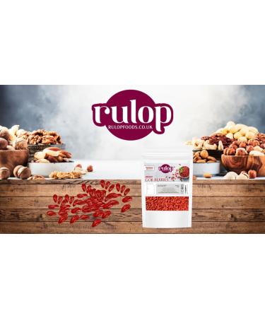 Rulop Dried Goji Berries - 500g - Premium Quality Vegan Resealable Pouch - Buy Online on GoSupps.com