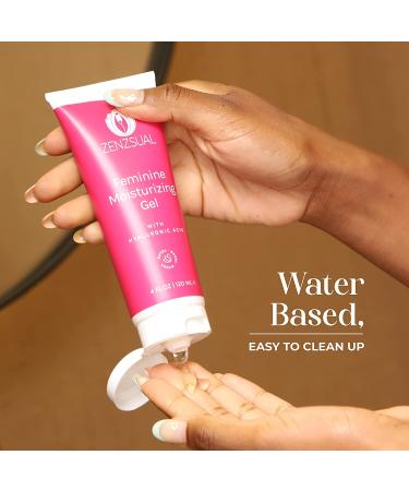 ZENZSUAL Hyaluronic Acid Gel for Intimate Dryness & Itching - Vegan, Water-Based Formula - 4oz Bottle - Buy Online on GoSupps.com
