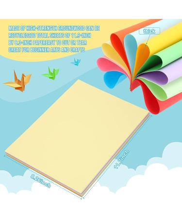 Construction Paper - A4 Size, 1000 Sheets, 10 Colors - Heavyweight Craft Paper for Kids - Bulk School Supplies - Buy Online on GoSupps.com