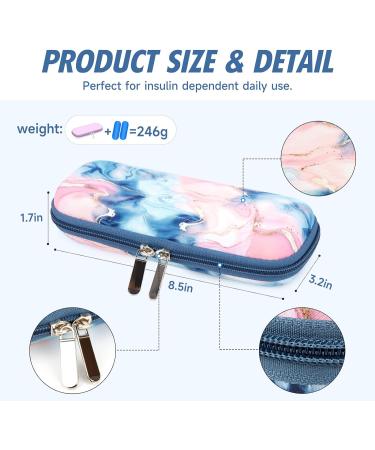 Youshares Insulin Cooling Bag - TSA Portable EVA Pack for Insulin Pen & Diabetes Accessories | Travel-Friendly Diabetics Bag with 2 Nylon Cooling Packs - Buy Online on GoSupps.com