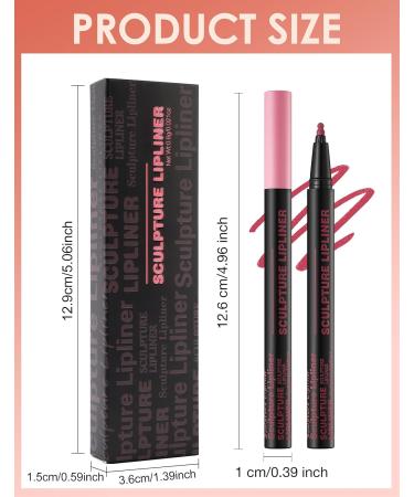  Erinde Erinde Waterproof Matte Lip Liner Long Lasting Tattoo Pigment Permanent Natural Lip Marker #01 - Buy Online on GoSupps.com